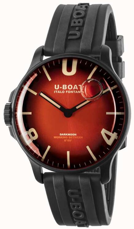 Review Replica U-BOAT Darkmoon 44mm Cardinal Red IPB 8697/B watch